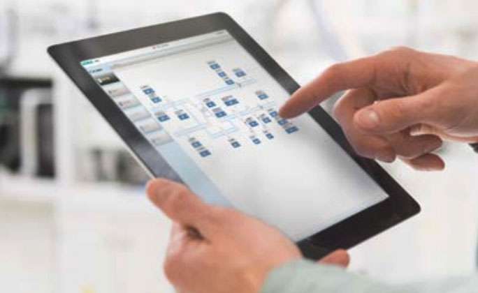 Desigo Control point in ipad used for building management system